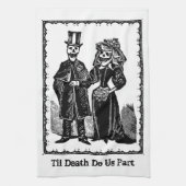 Skeleton Couple - Ktichen Towel (Aanpassen) Theedoek