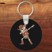 Skeleton Cowboy Halloween Kostuum Boys Mannen Kind Sleutelhanger (Voorkant)