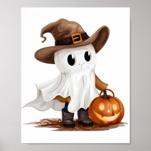 Skeleton Cowboy: Schattige en griezelig Poster