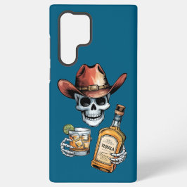 Skeleton Cowboy voor liefhebbers van tequila en wh Samsung Galaxy Hoesje