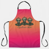 Skeleton crew All-Over Print Apron Schort (Voorkant)