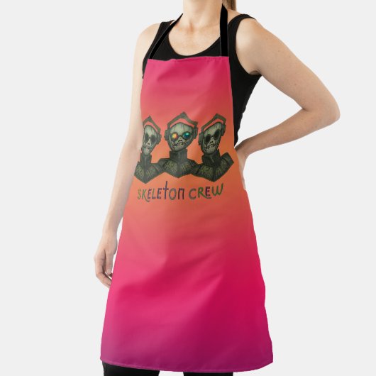 Skeleton crew All-Over Print Apron Schort (Insitu)