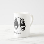 Skeleton Crew Penguin Trio Porselein Kop (Voorkant rechts)