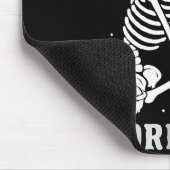 Skeleton Crochet Crafter Tee Just One More Row  Muismat (Hoek)