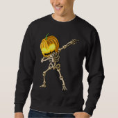 Skeleton Dab Halloween Trui (Voorkant)