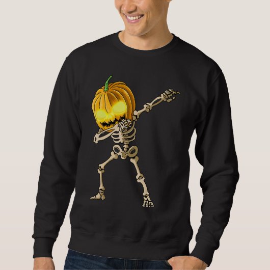 Skeleton Dab Halloween Trui (Voorkant)
