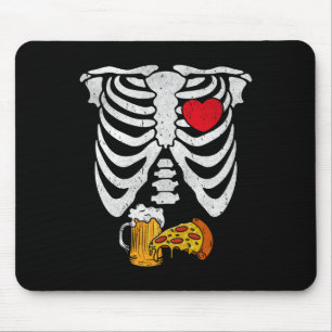 Skeleton Dad Halloween Zwangerschap Koppels Kostuu Muismat