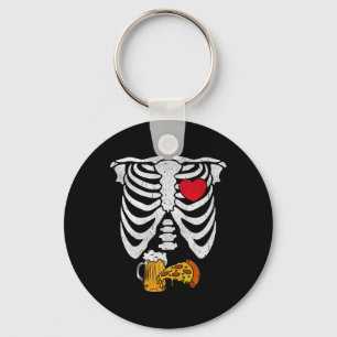 Skeleton Dad Halloween Zwangerschap Koppels Kostuu Sleutelhanger