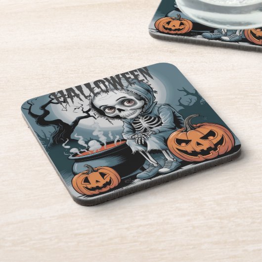 Skeleton Dance Bier Onderzetter (Linkerzijde)