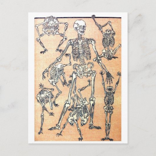 Skeleton Dance briefkaart (Voorkant)