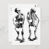 Skeleton Dance briefkaart (Voorkant / Achterkant)