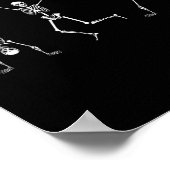 Skeleton Dance Challenge Halloween Scary Skeleton Poster (Hoek)