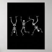 Skeleton Dance Challenge Halloween Scary Skeleton Poster (Voorkant)