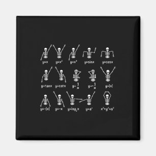 Skeleton Dance Figures Equation Wiskunde Teacher H Magneet
