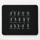 Skeleton Dance Figures Equation Wiskunde Teacher H Muismat (Voorkant)