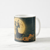 Skeleton Dance Mug | Romantic Halloween Moon Cup Koffiemok (Voorkant rechts)