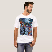 Skeleton Dance-Off Halloween T-shirt (Voorkant volledig)