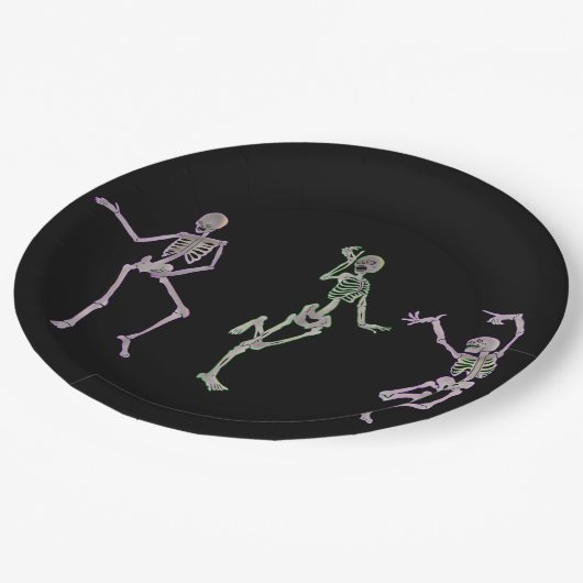 Skeleton Dance Papieren Bordje (Gekanteld)