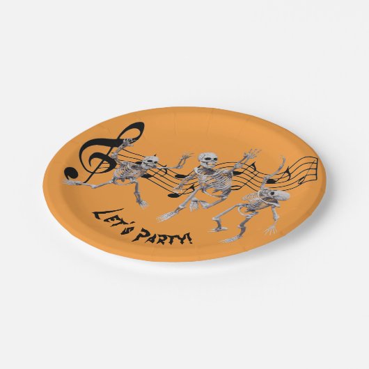 Skeleton Dance Party Paper Bord (Gekanteld)