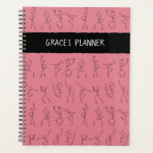 Skeleton Dance planner - groen (Voorkant)