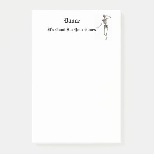 Skeleton Dance Post-it® Notes (Voorkant)