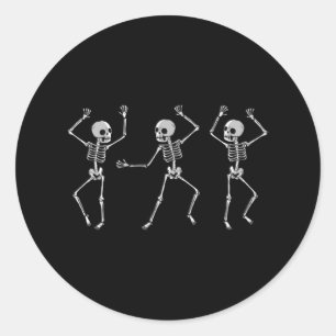 Skeleton Dance Ronde Sticker