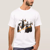 Skeleton Dance van Halloween | Grappige gotische k T-shirt (Voorkant)