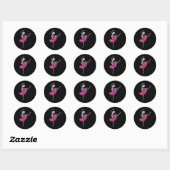 Skeleton Dancing Ballet Liefhebbers Spooky Hallowe Ronde Sticker (Vel)