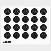 Skeleton Dancing Chiropractie Chiro Squad St Patri Ronde Sticker (Vel)