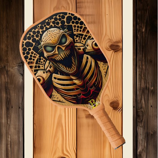Skeleton Dans op Pickleball Paddle