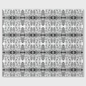 Skeleton Danse Macabre White Wrapping Paper Cadeaupapier (Vlak)