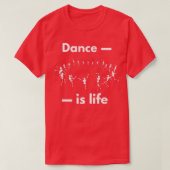 Skeleton Dansend Skeleton Dance is life Halowe T-shirt (Design voorkant)