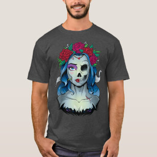 Skeleton Dead Bride Halloween Costume Undode La Ca T-shirt