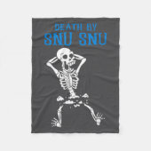 Skeleton Death By Snu Snu Broken Legs Funny Quote  Fleece Deken (Voorkant)