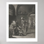 Skeleton Death Spelen Violin Skull Music Poster (Voorkant)