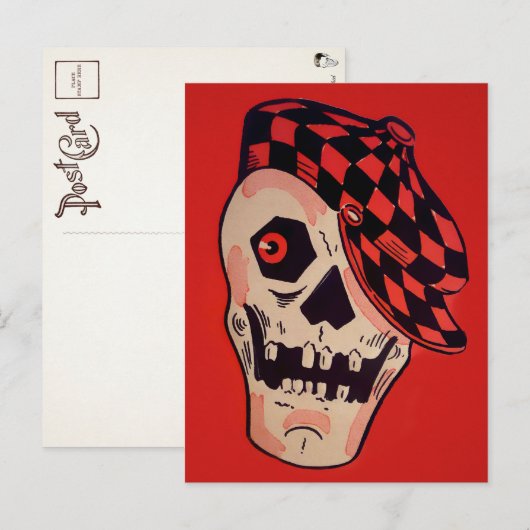  Skeleton Decoratie Briefkaart (Voorkant / Achterkant)