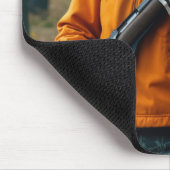 Skeleton Deer Hunter Carrying a Rifle Muismat (Hoek)