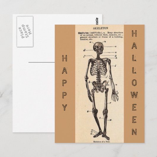 "Skeleton" Definitie Briefkaart (Voorkant / Achterkant)