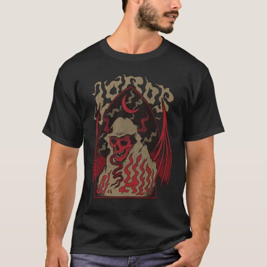 Skeleton Demon Hell Creature T-shirt (Voorkant)