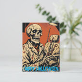 Skeleton Dentist Feestdagenkaart (Staand voorkant)