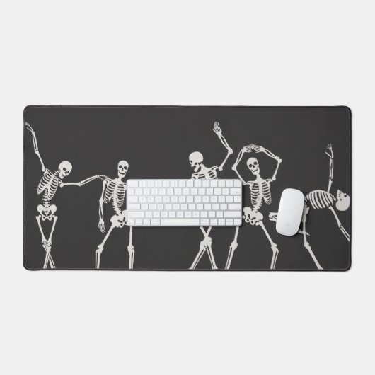 Skeleton Design Halloween Desk mat. Bureaumat (Keyboard & Muis)