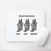 Skeleton Design op een muismat (Met muis)