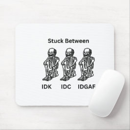 Skeleton Design op een muismat