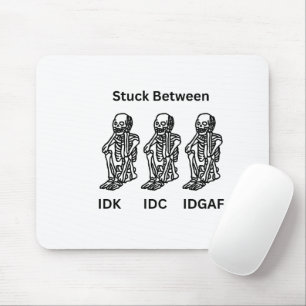 Skeleton Design op een muismat