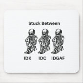 Skeleton Design op een muismat (Voorkant)