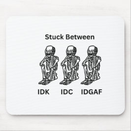 Skeleton Design op een muismat