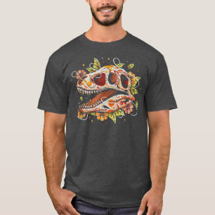 Skeleton Dino botten paleontoloog Fossil Dinosaur T-shirt