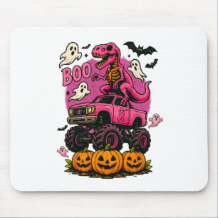 Skeleton Dinosaur T Rex Riding Monster Truck Breas Muismat