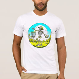 Skeleton Disc Golfen T-shirt