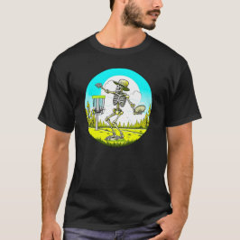 Skeleton Disc Golfen T-shirt